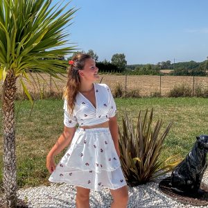 Ensemble cerise