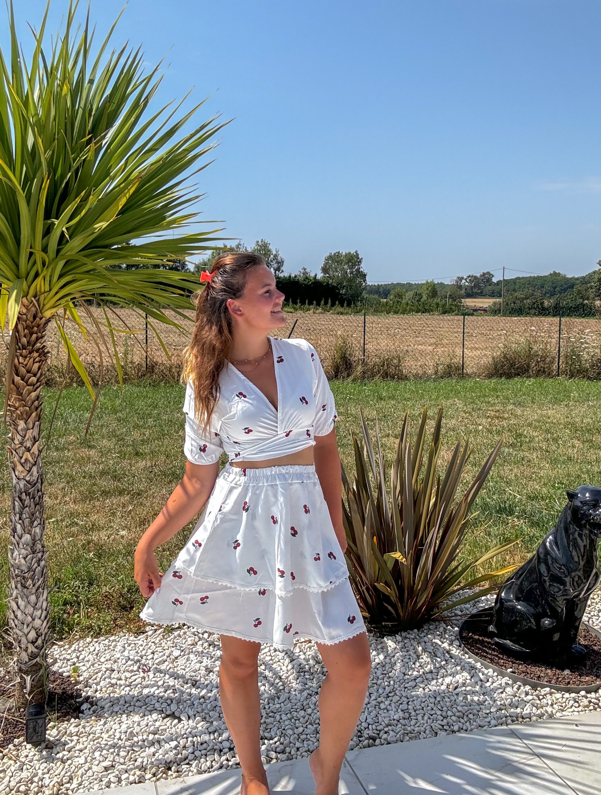 Ensemble cerise
