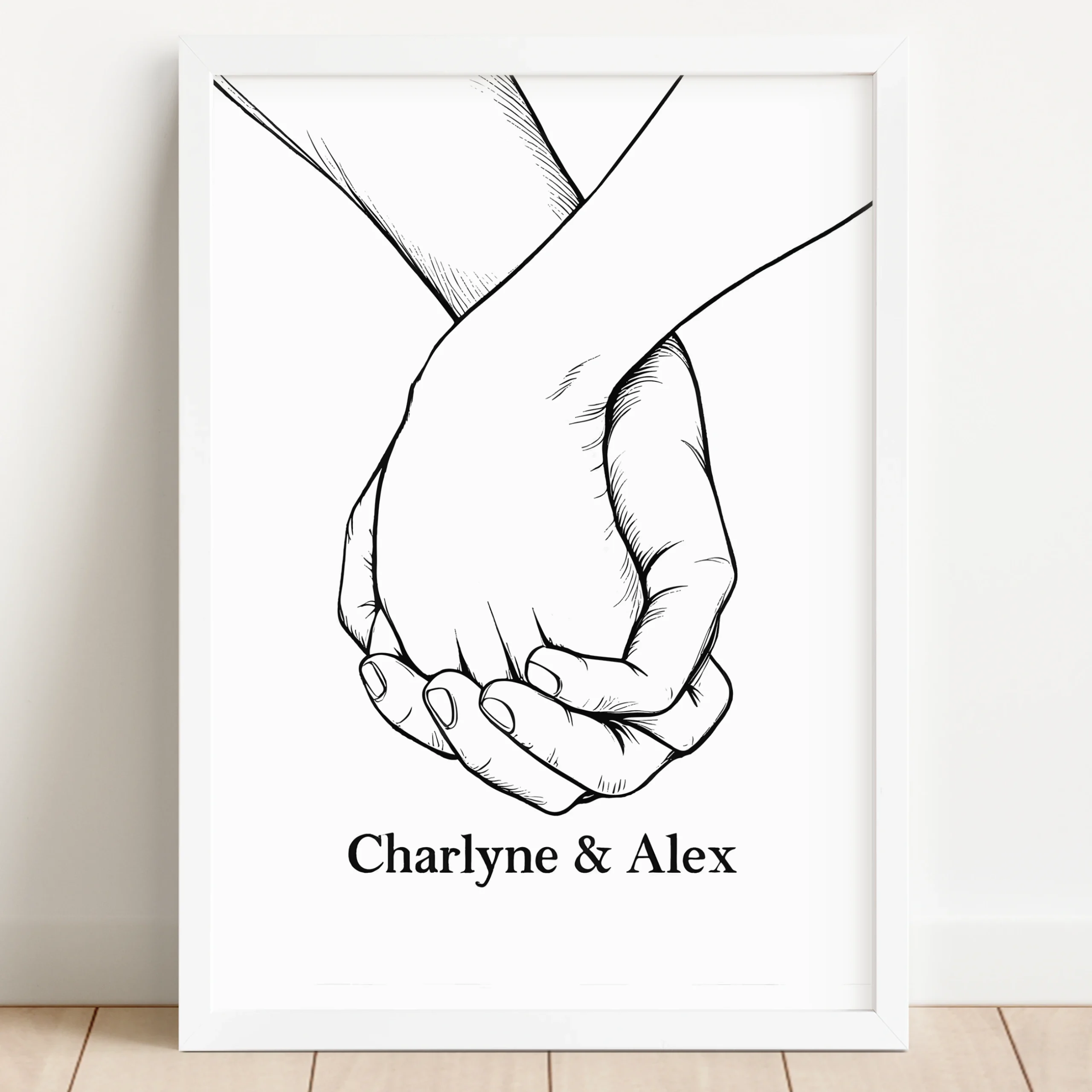 Tableau personnalisé: main dans la main – Image 2